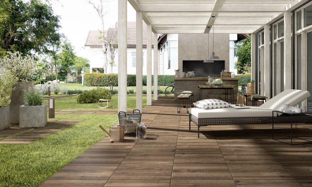 Keramisch parket - terrasvloer met houtlook van Nibo Stone #tuin